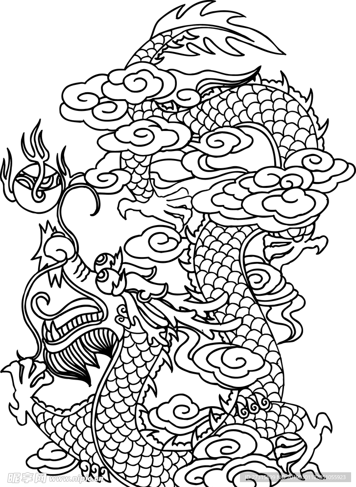 龙纹 中华传统 花纹