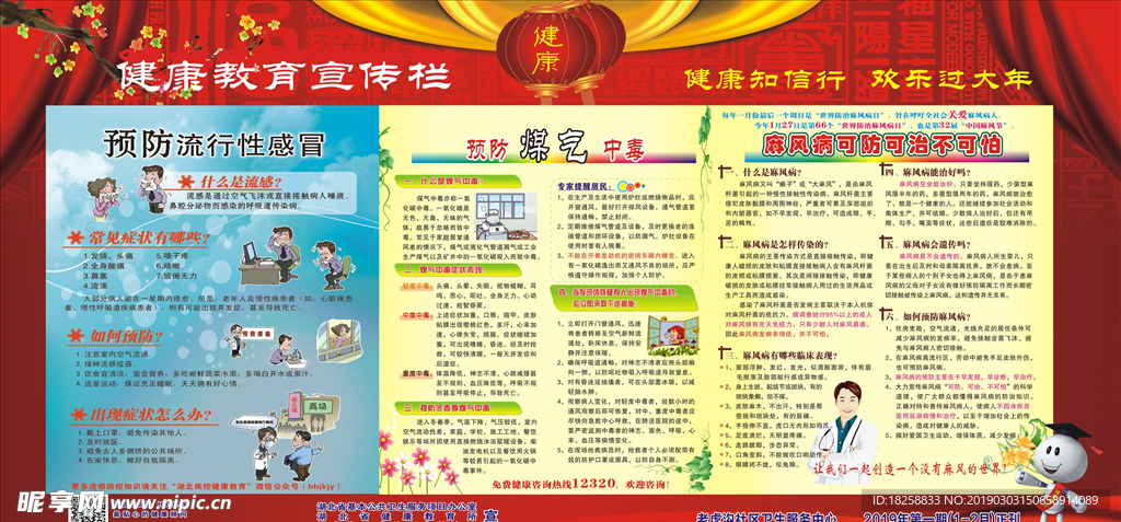 2019年健康宣传栏第一期