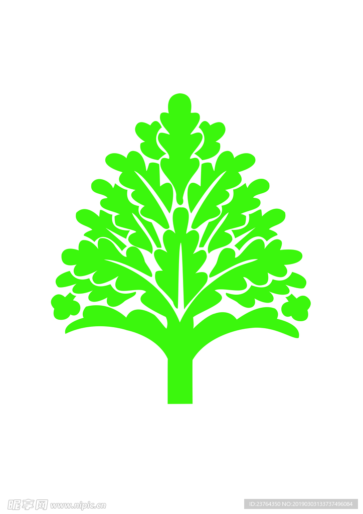 大树叶矢量图