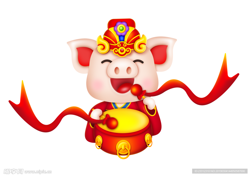 猪年大吉卡通