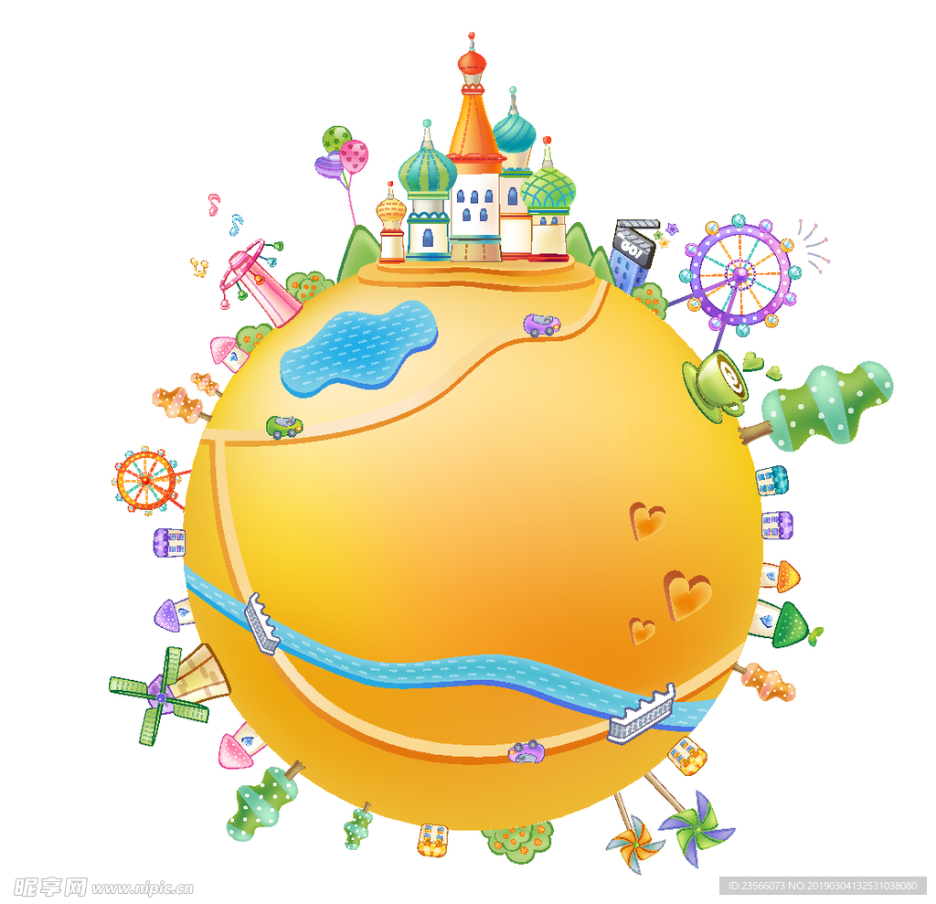 现代电子商务网络图标插画设计