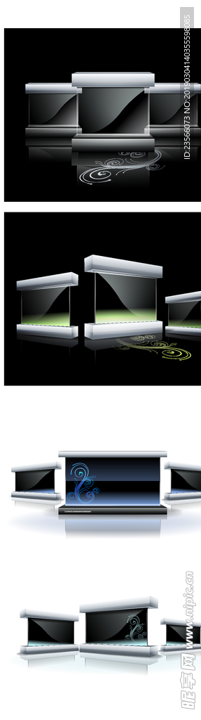 现代电子商务网络图标插画设计