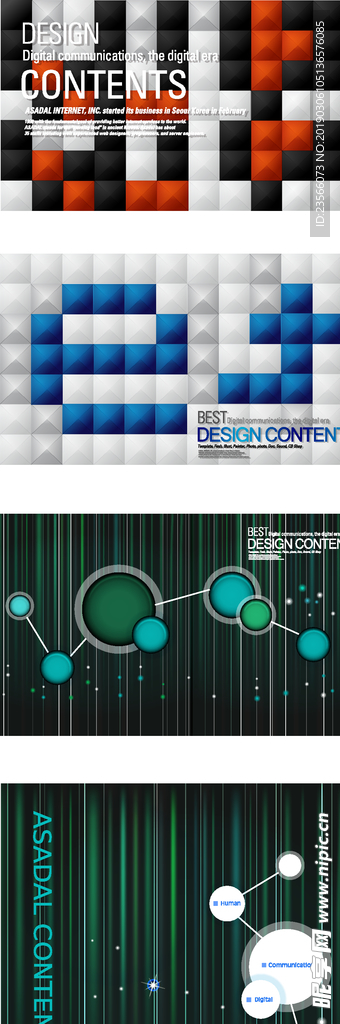 现代电子商务网络图标插画设计