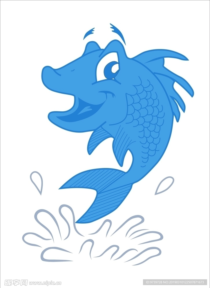 一条蓝色鱼