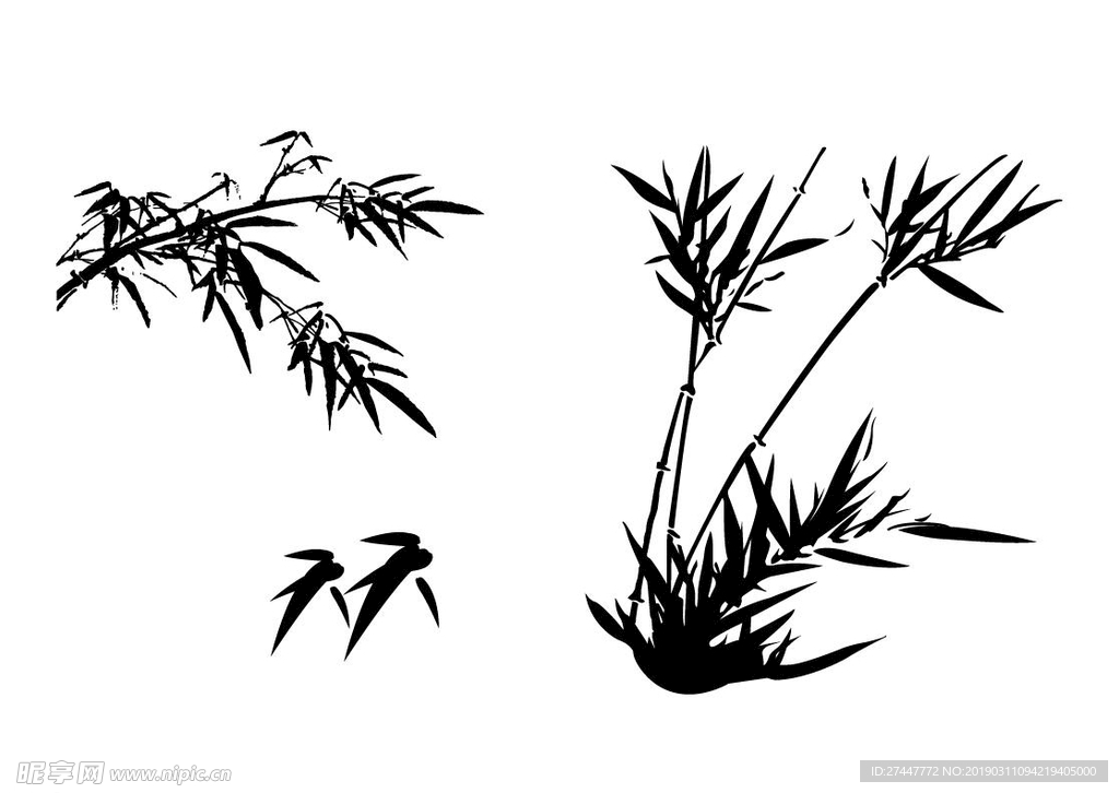 水墨竹子