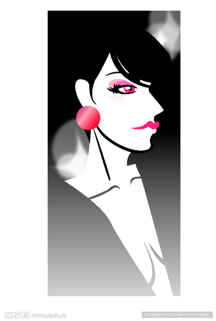 创意夏日人物女孩活力插画