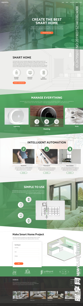 智能家居家电产品详情海报