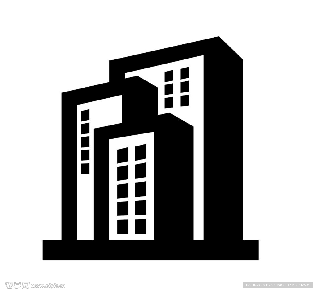 大楼大厦楼宇办公楼剪影