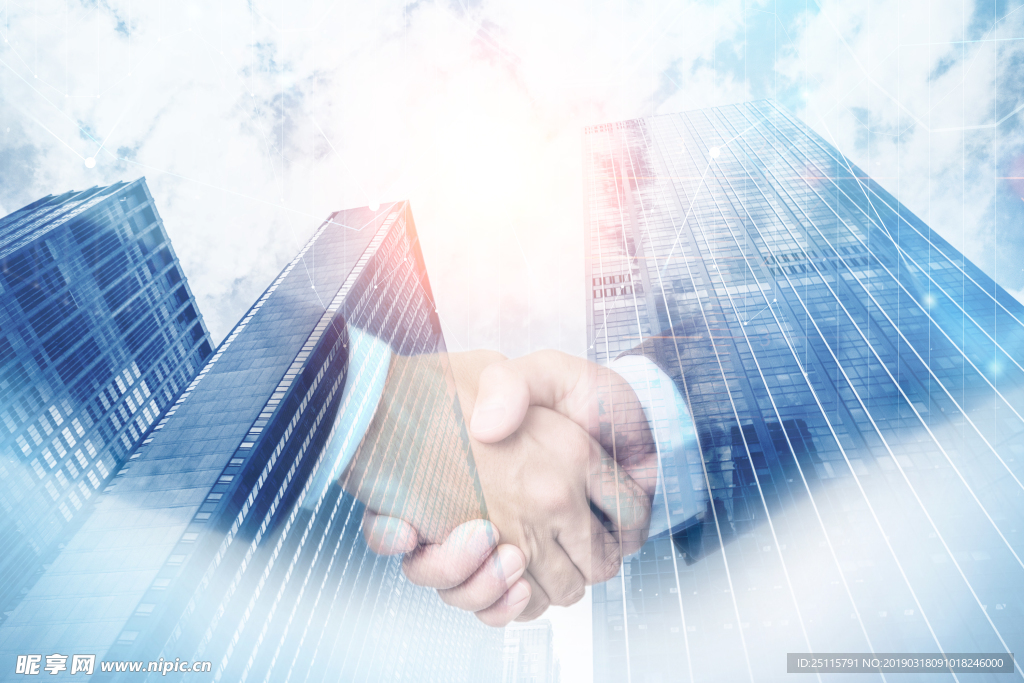 建筑背景 建筑 合作 背景元素