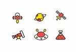 图标 AI 矢量 火箭 星球