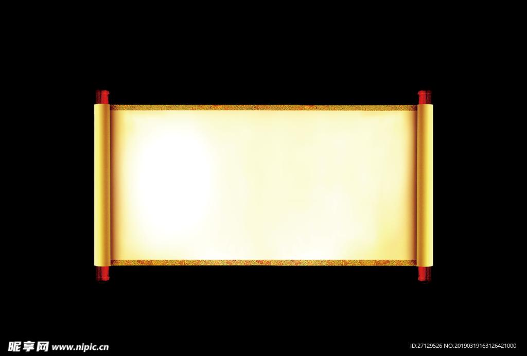 复古卷轴设计元素