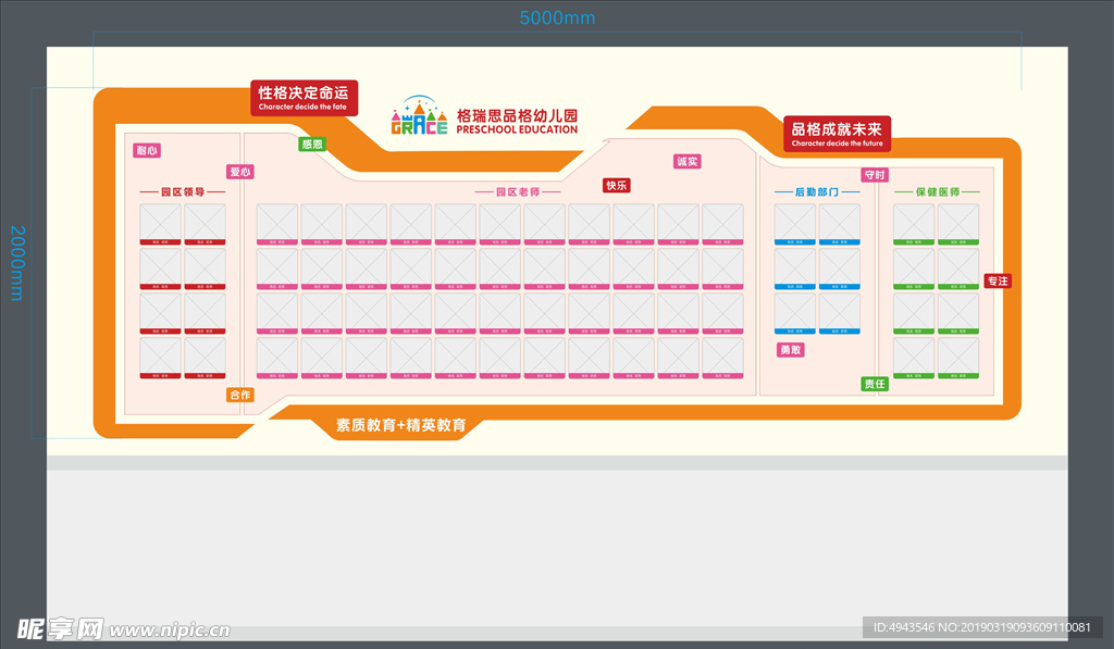 幼儿园主题照片墙