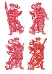 剪纸四大天王