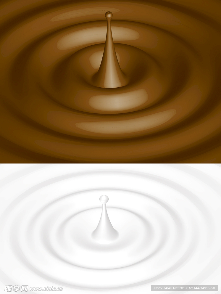 香浓咖啡牛奶涟漪