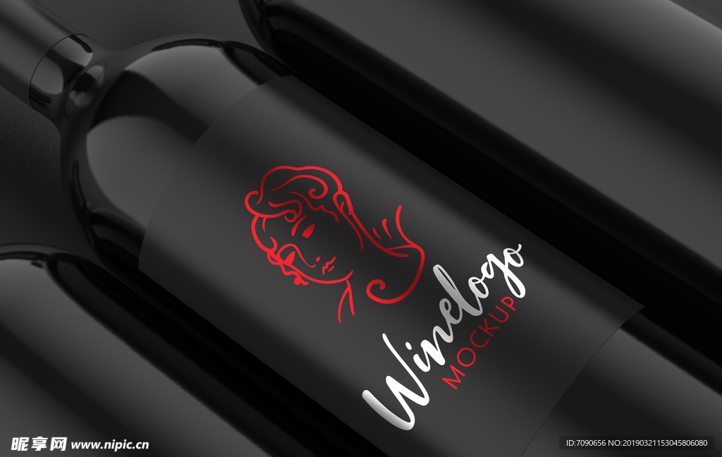 时尚logo展示样机