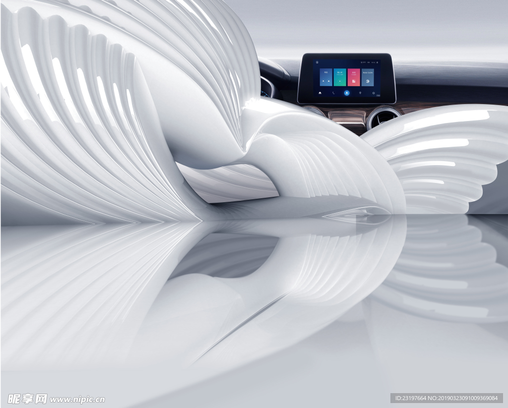 几何 白色 背景