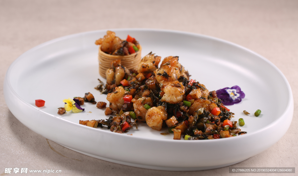 雪菜脆骨爆虾腰