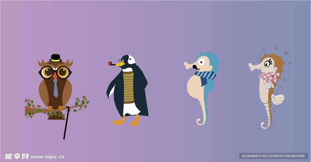 卡通人物矢量绘制