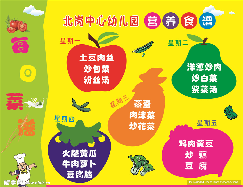 幼儿园营养食谱