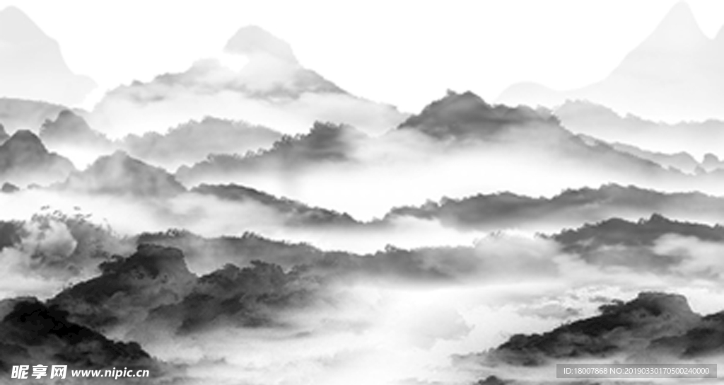 新中式意境水墨山水