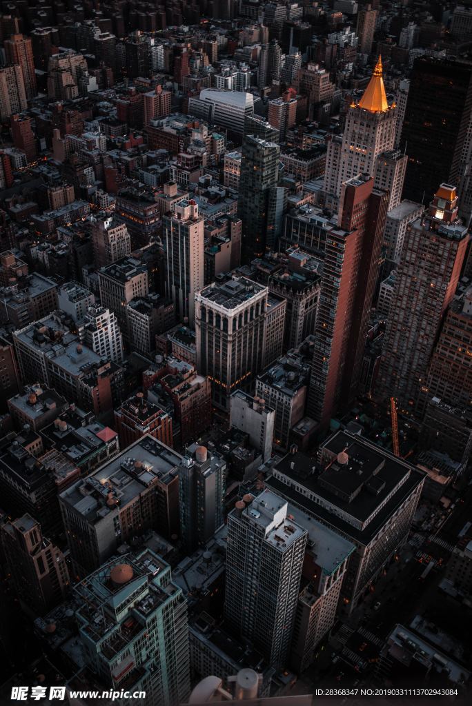 城市风景 水岸城市 繁华城市