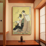 日式美女玄关装饰画