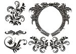 欧式花纹 花纹边框 边框花纹