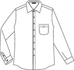 男士衬衫图层镂空