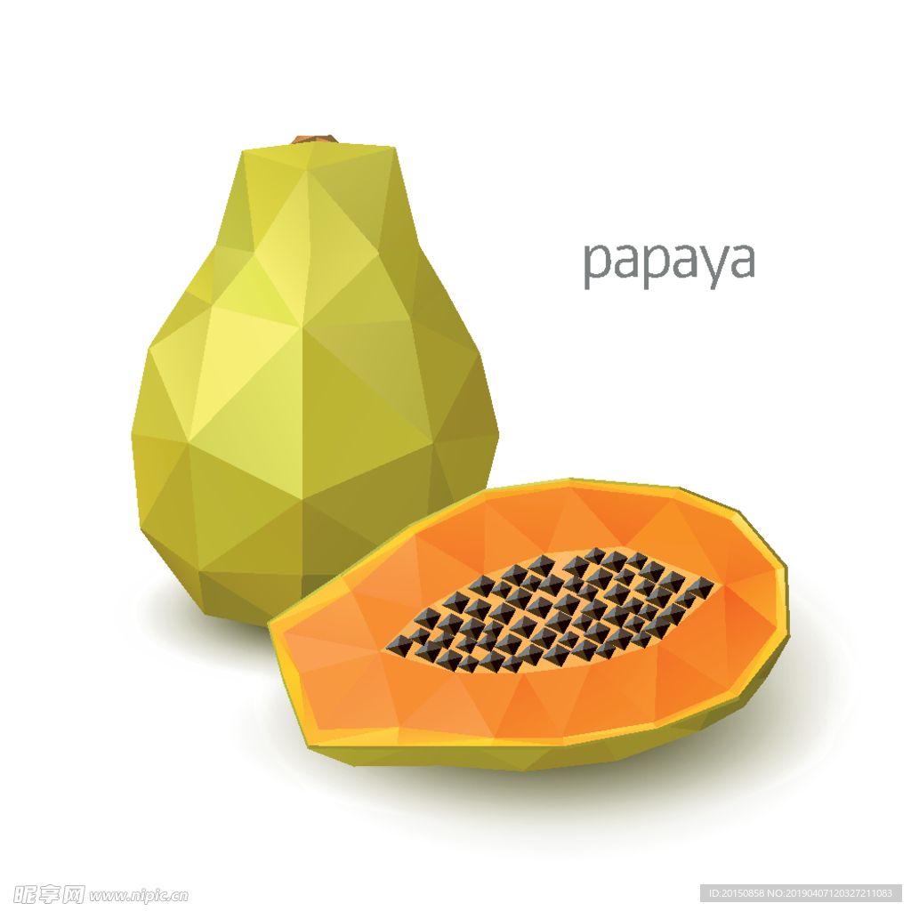 木瓜水果设计图片