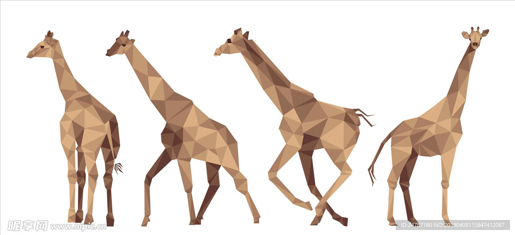 矢量长颈鹿