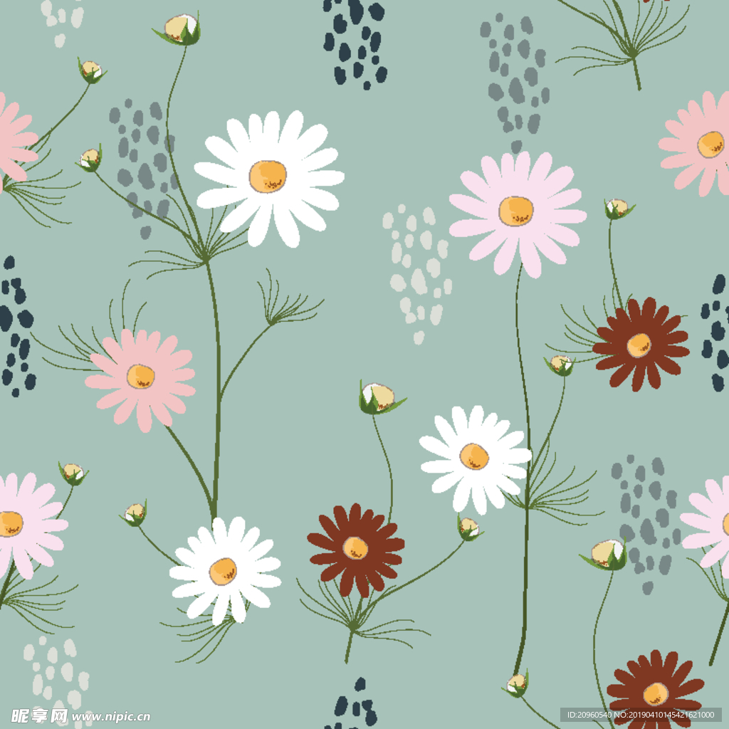 菊花小清新涂鸦