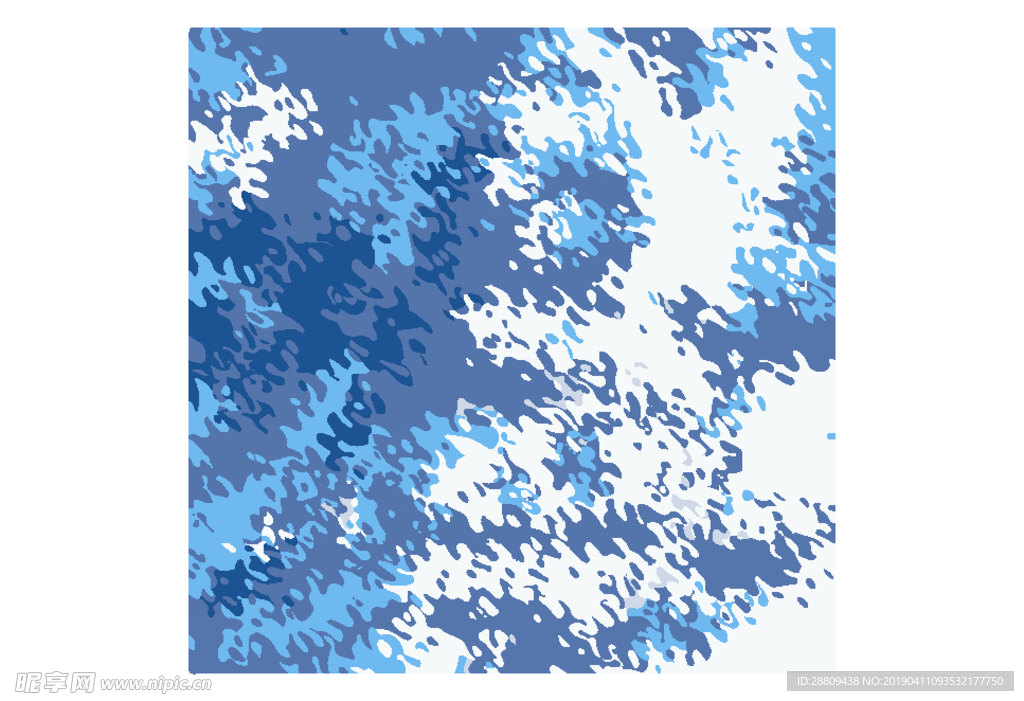 蓝白迷彩矢量图