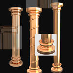 金色柱子