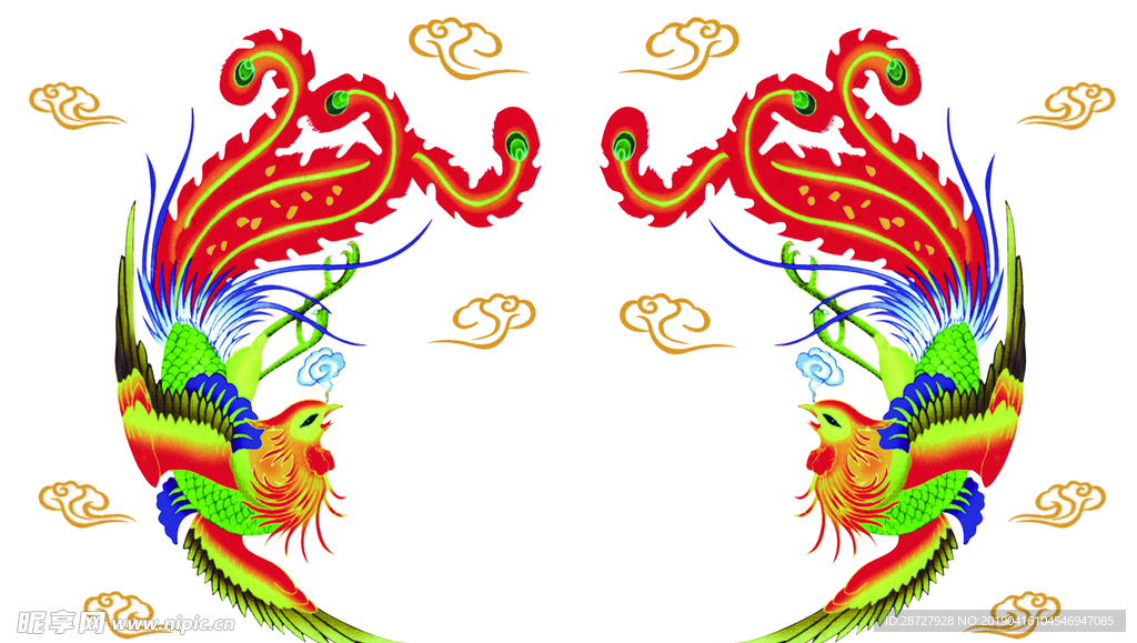凤凰祥云龙凤呈祥