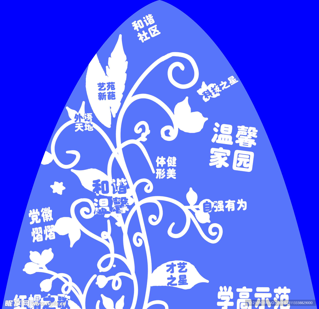 雨伞概念图雨伞侧面一面风格化图