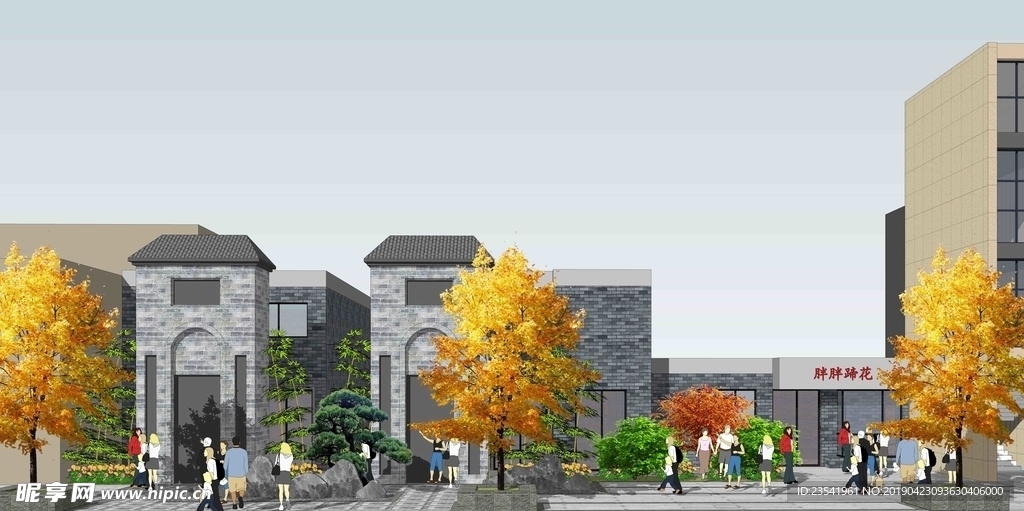 景观小品SU模型