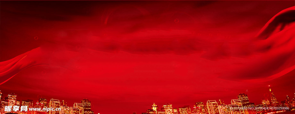 红色背景