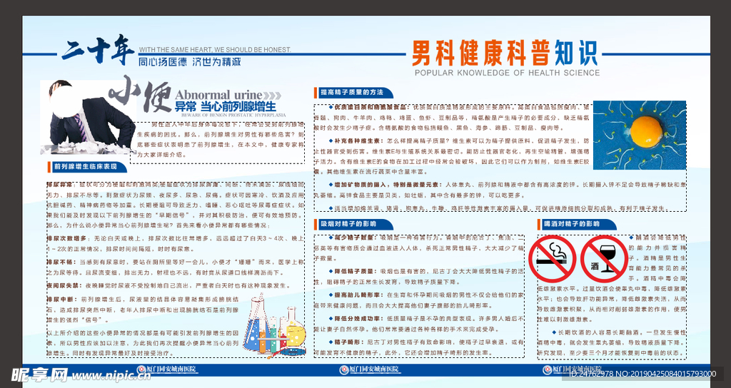 男性健康展板
