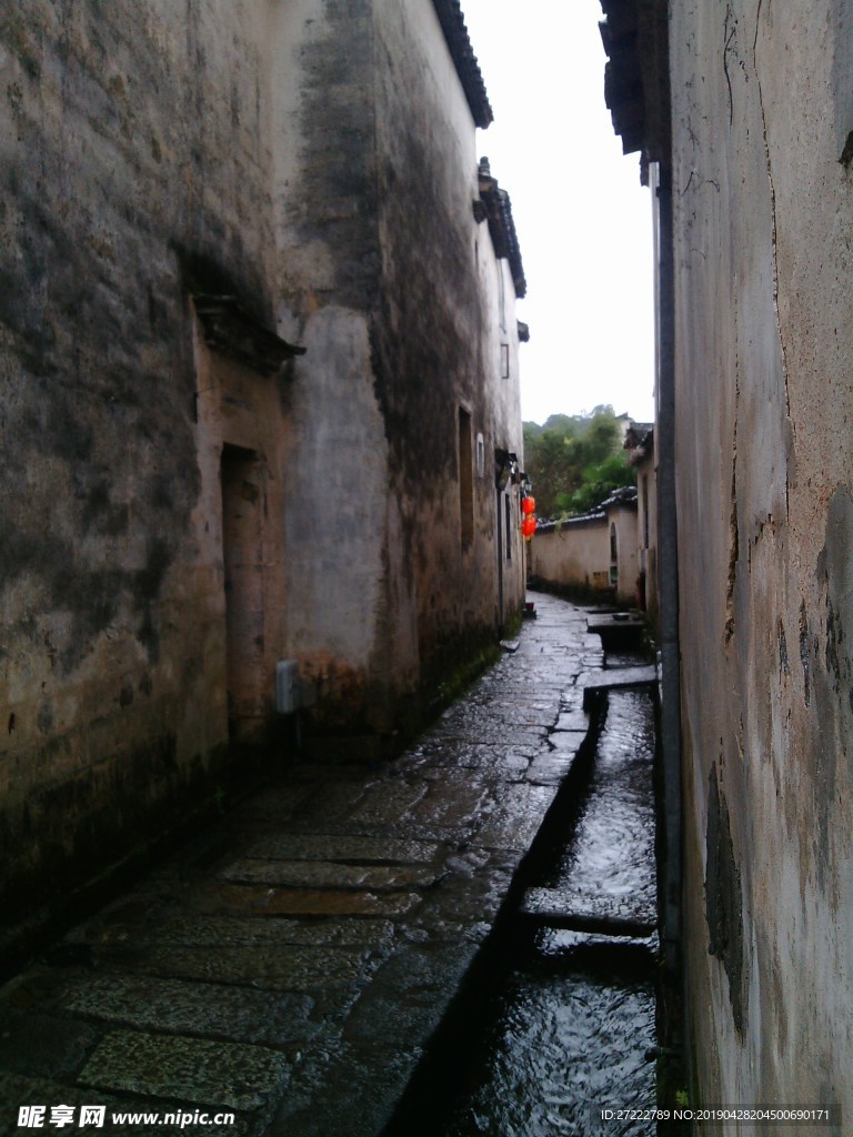 安徽宏村小巷