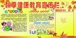 秋季健康教育宣传栏
