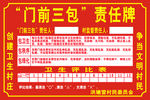 门前三包责任牌