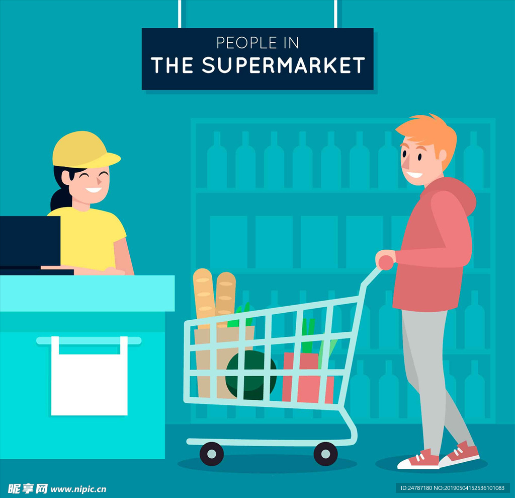 超市购物场景