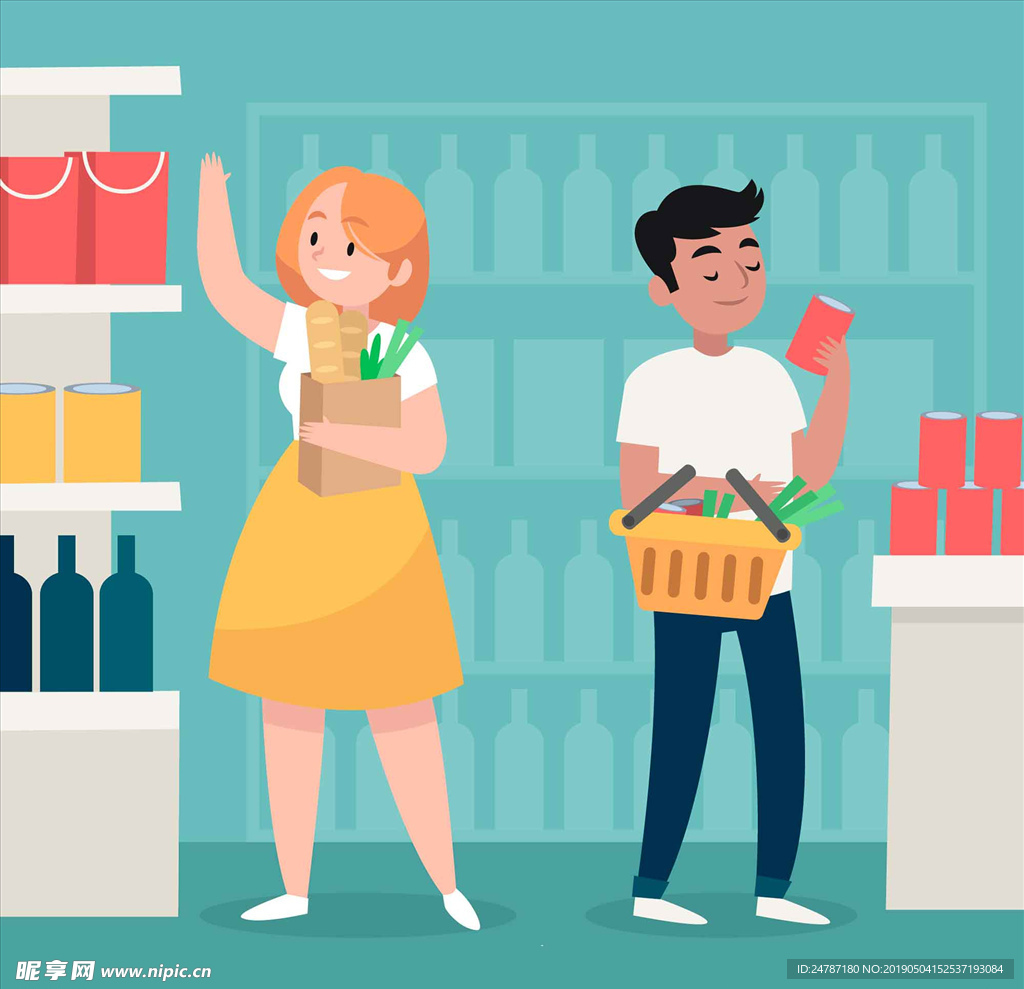 超市购物场景