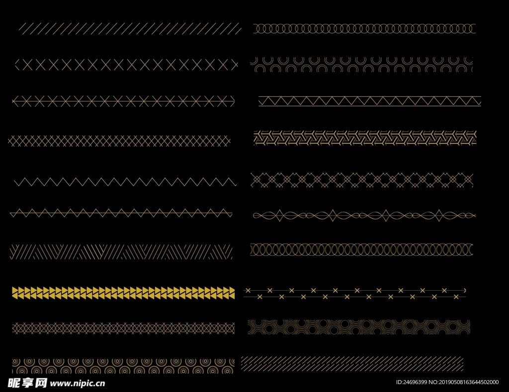 无缝拼接的背景线条纹理笔刷
