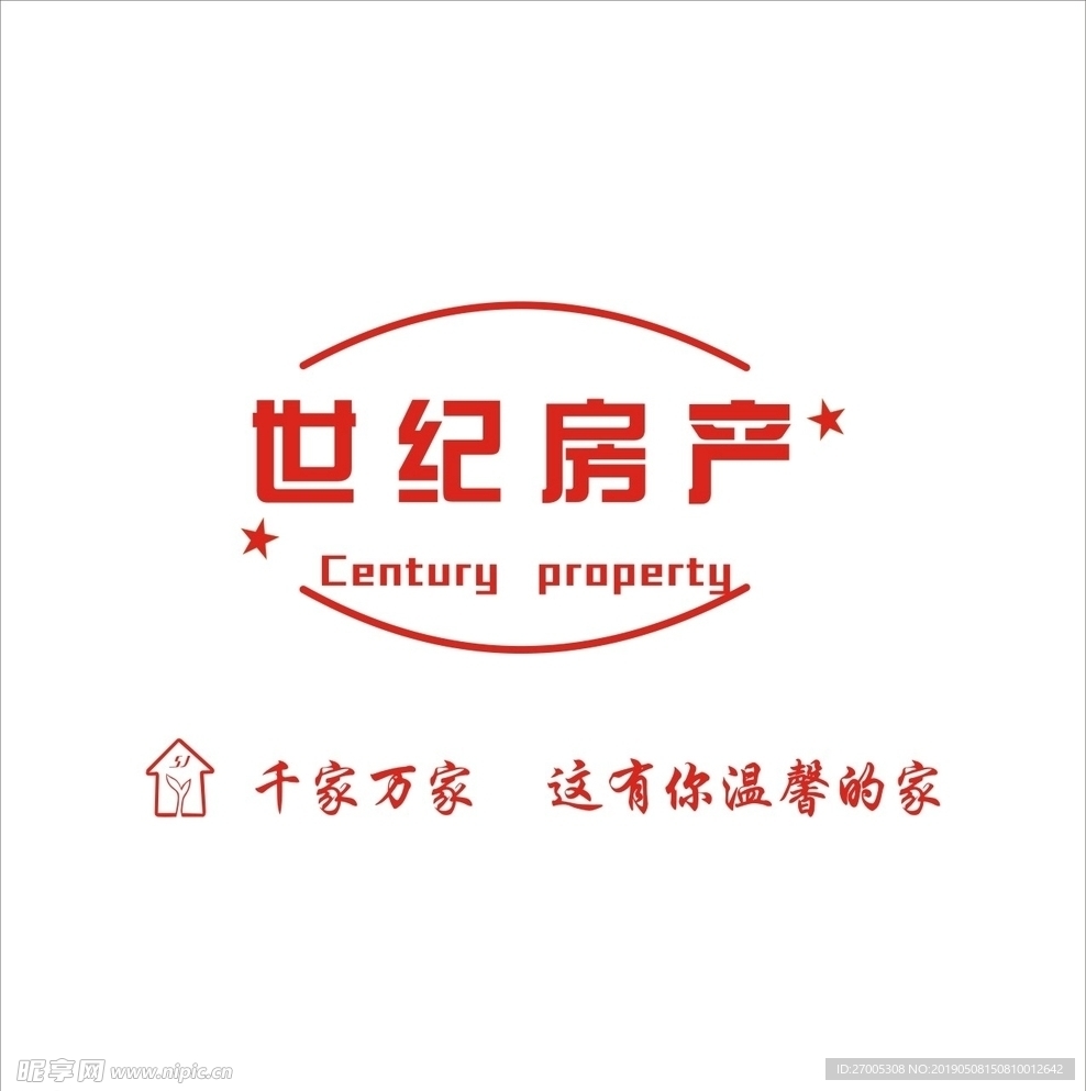 世纪房产背景墙