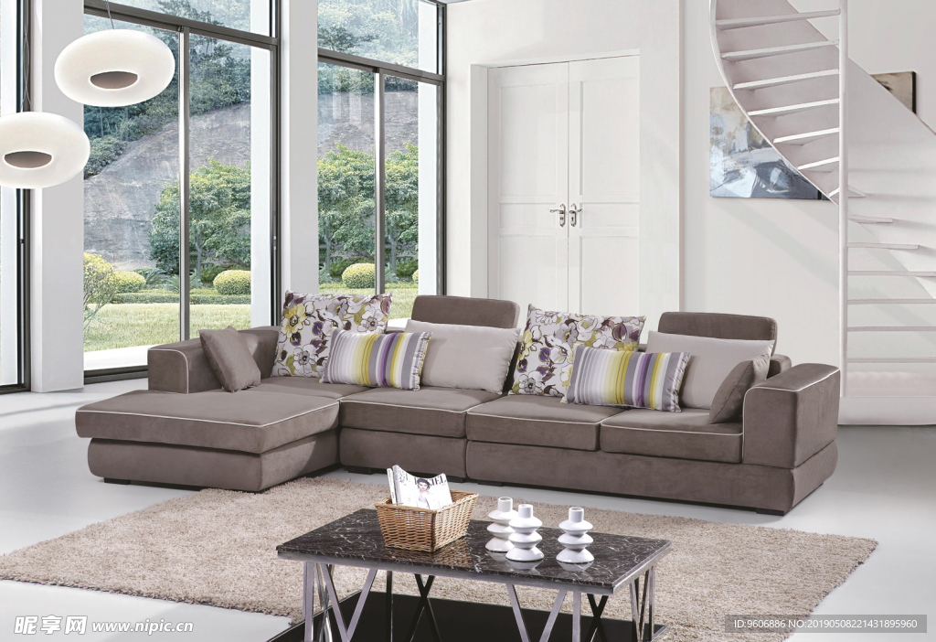 客厅 布沙发 沙发 布艺沙发