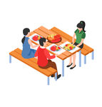 美食 餐桌 人物 烧烤