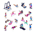 EPS奔跑 跑步 健身运动 健