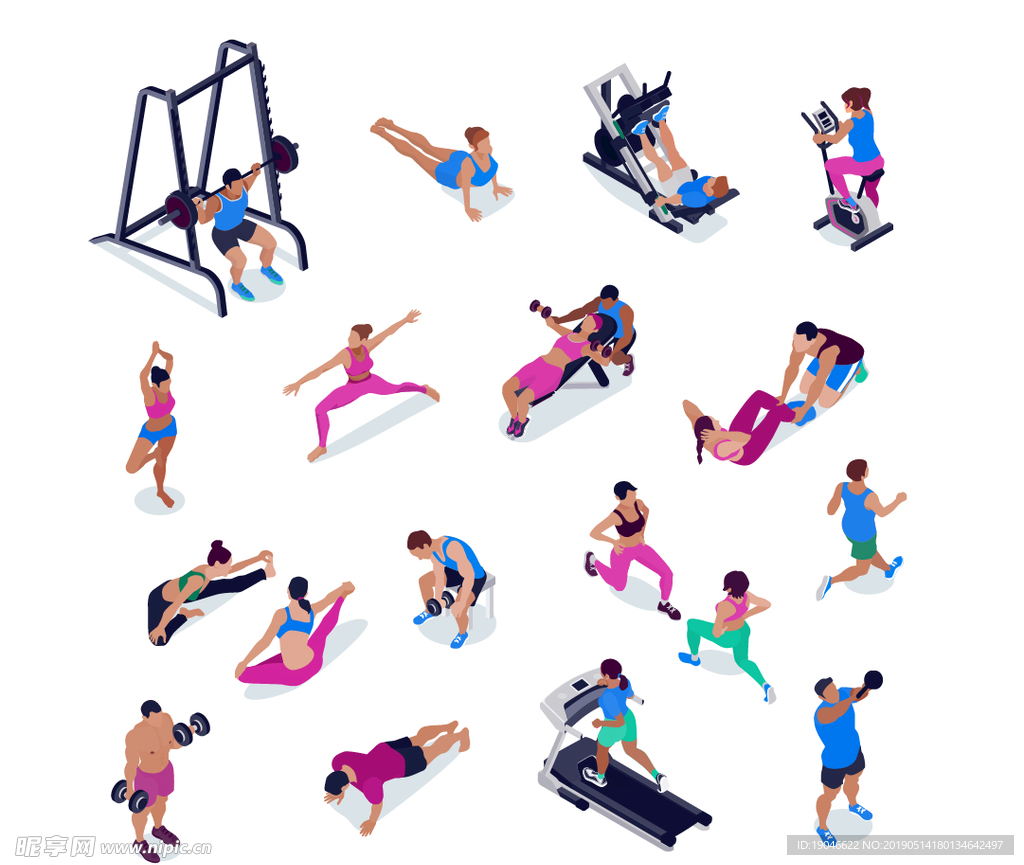 EPS奔跑 跑步 健身运动 健