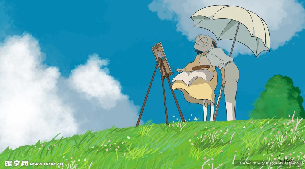 卡通 二次元 动画片 美女